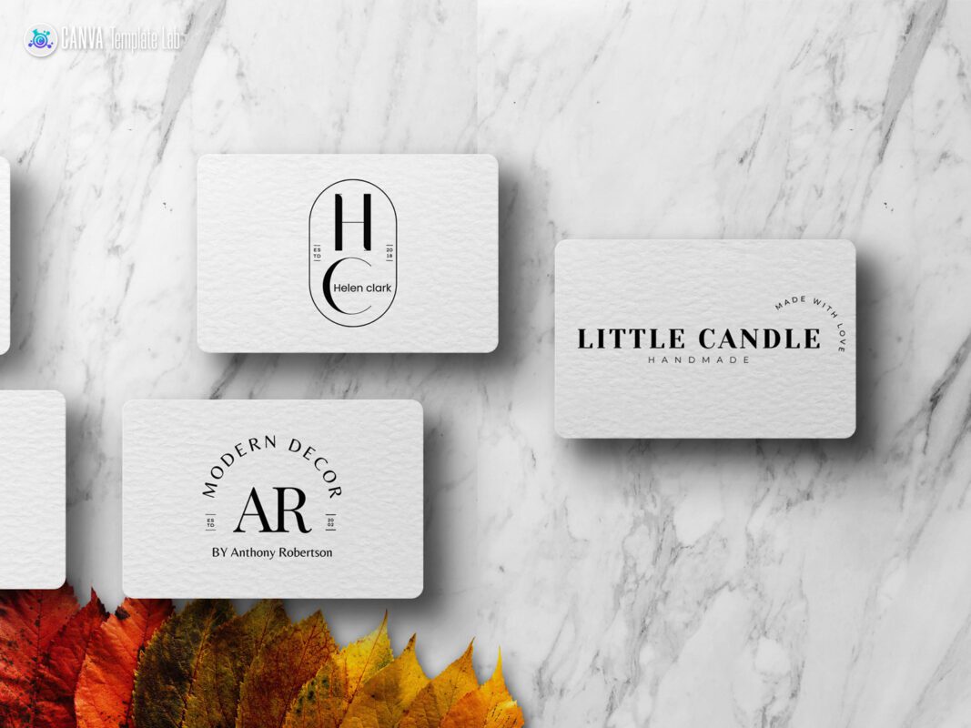 7 editable logo templates view card view card 2