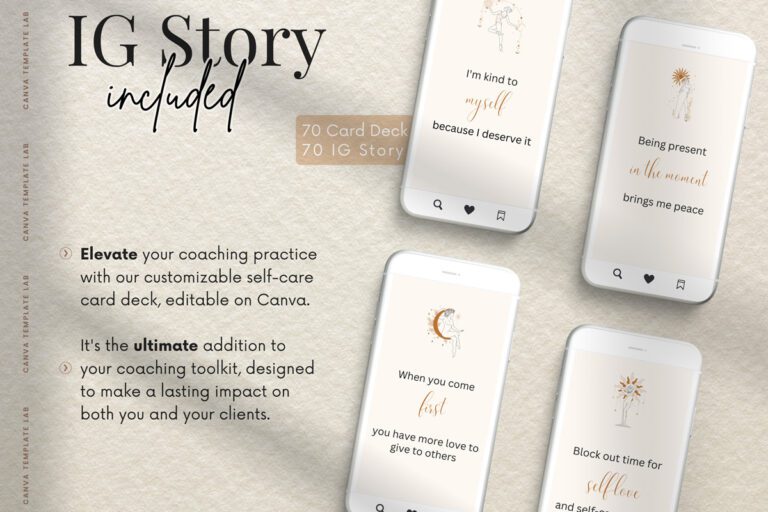 SelfCare-Card-Deck-Canva-Template-story-included
