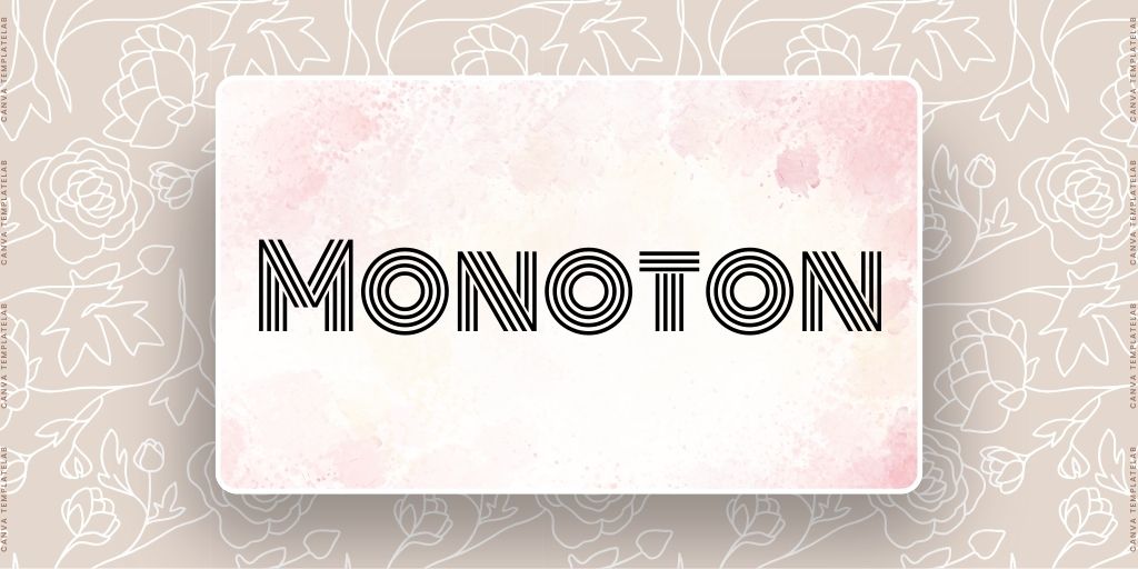 monoton font