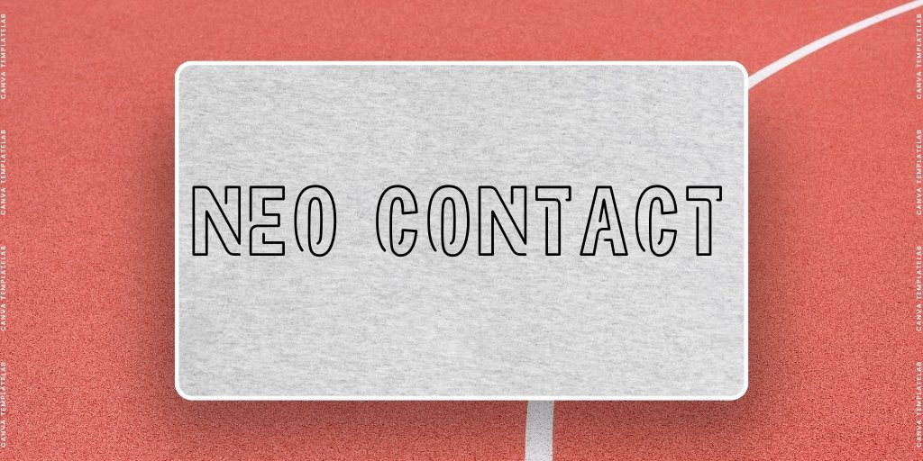 neo contact font
