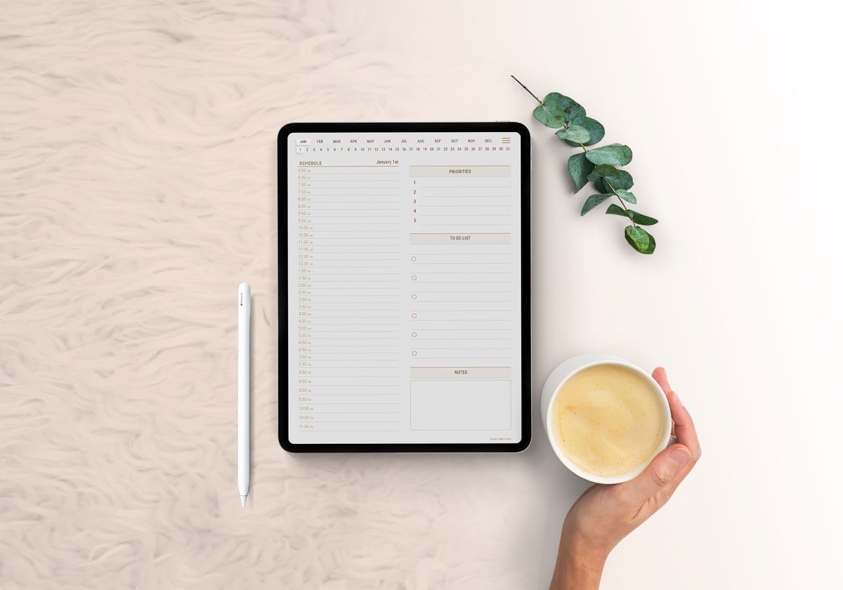 30 Minute Daily Planner ipad pro view