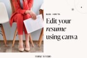 how to edit resume in canva