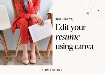 how to edit resume in canva