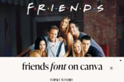 friends logo font